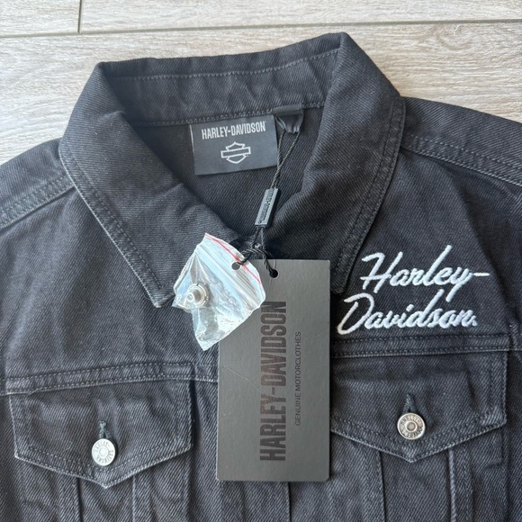 NWT Harley-Davidson Knucklehead Mic Drop Denim Jacket - Picture 5 of 13